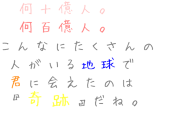 地球 奇跡 百億人 十億人 恋 君 ちょめ子 明朝体ﾃﾞｺのqrコード