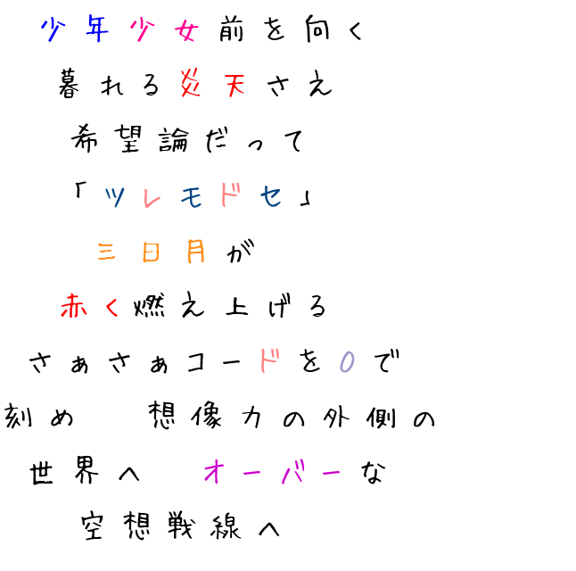 燃え チルドレンレコード歌詞 コード 世界 オーバー 三日月 ツレモドセ 