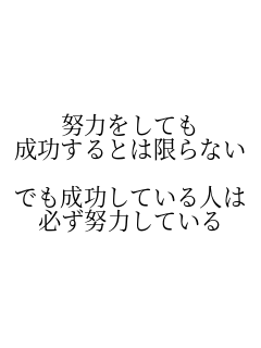 努力 努力をしても 成功するとは限らない パネェ画