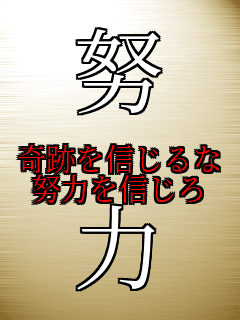 努力 努 奇跡を信じるな 努力を信じろ 力 なまさか さんのパネェ画dx