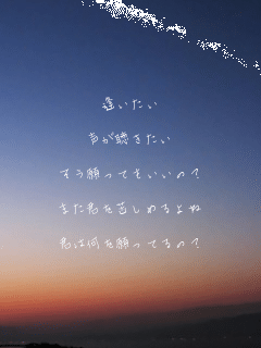 ��������

������������

��������Ă������́H

�܂��N���ꂵ�߂���

�N�͉�������Ă�́H