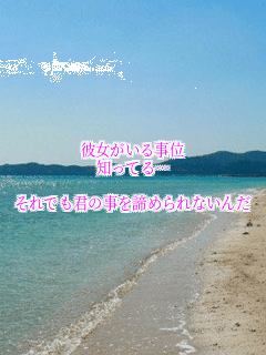�ޏ������鎖��
�m���Ă�c

����ł��N�̎�����߂��Ȃ���