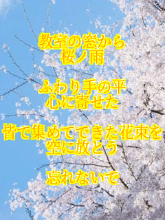 �����̑�����
���m�J

�ӂ���̕�
�S�Ɋ񂹂�

�F�ŏW�߂Ăł����ԑ���
��ɕ��Ƃ�

�Y��Ȃ���